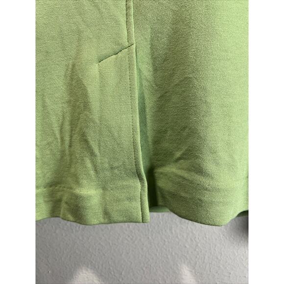 Lands’ End 12 Petite Lime Green Chartreuse Stretch Knit Blazer Jacket 12p Button - Picture 6 of 7